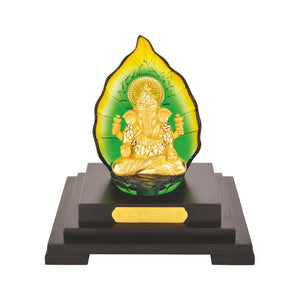 AR-WN-051 : Ganesha Window With Color Leaf
