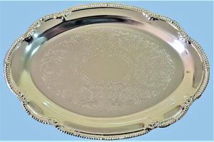 SAT-A3602SS : Silver Plated Oval Shape Small plates