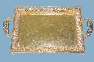 SFP-81107-MG : Medium Size Designer Tray -  24K Gold Plated