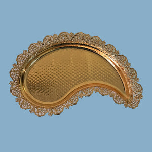SFP-811734SG : 24K Gold Plated Designer Small size Crest type Display trays