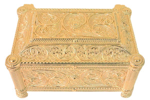 SFP-88153MG : 24K Gold Plated Designer Jewelry Box - Rectangle